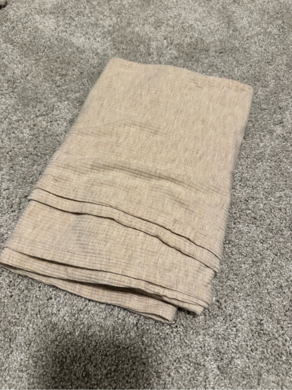 Little Sleepies Heather Oatmeal Ribbed Swaddle